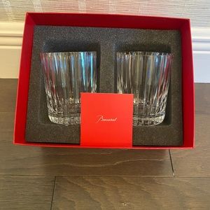 Baccarat Set of 2 Crystal Tumblers NEW in Box